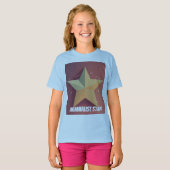 ミニマリストのスターガール Tシャツ (正面フル)