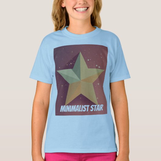 ミニマリストのスターガール Tシャツ (正面)