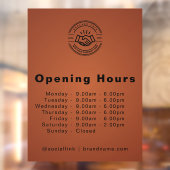 ミニマリストのスモールビジネスネーム ブランディング オープンタイムズ ウィンドウサイン (シート2)