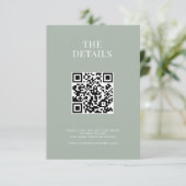 ミニマリストのセージモダング結婚リーン エンクロージャーカード (スタンド正面)