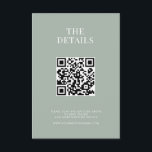 ミニマリストのセージモダング結婚リーン エンクロージャーカード<br><div class="desc">モダンのエンクロージャカー結婚ドとミニマルタイポグラフィデザインのセージ緑の色。</div>