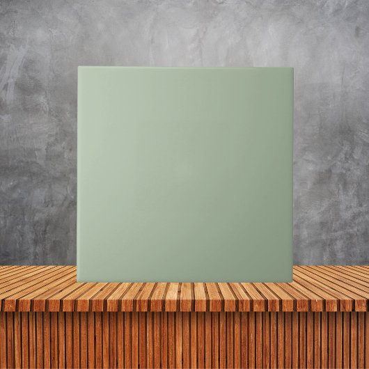 ミニマリストのセージ緑のプレーン無地のカラー タイル