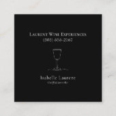 ミニマリストのソムリエ・ワイン専門家 コーリングカード (正面)