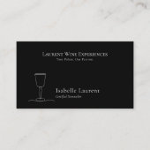 ミニマリストのソムリエ・ワイン専門家 名刺 (正面)