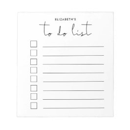 ミニマリストのタスク ノートパッド