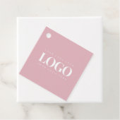 ミニマリストのダスティピンクのビジネス会社のカスタムロゴ フェイバータグ (インサイチュ)