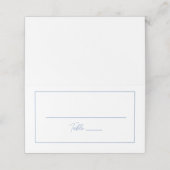 ミニマリストのダスティブルーエスコートカード プレイスカード (外部開封)