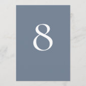 ミニマリストのダスティブルーテーブル番号 (正面)