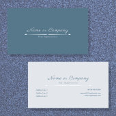 ミニマリストのダスティブルービジネスカード 名刺