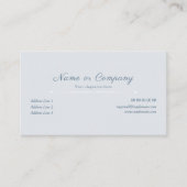 ミニマリストのダスティブルービジネスカード 名刺 (正面)