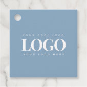 ミニマリストのダスティブルービジネス会社のカスタムロゴ フェイバータグ (正面)