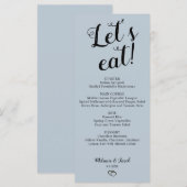 ミニマリストのダスティブルーレッツ食べメニュー メニュー (正面/裏面)