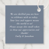 ミニマリストのダスティ感謝していブ結婚ルラブ フェイバータグ (裏面)