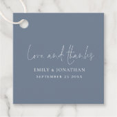 ミニマリストのダスティ感謝していブ結婚ルラブ フェイバータグ (正面)