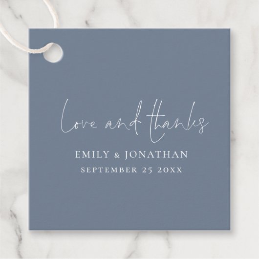 ミニマリストのダスティ感謝していブ結婚ルラブ フェイバータグ (正面)