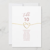 ミニマリストのダスティ結婚バラのシーティングカード (裏面)