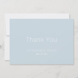 ミニマリストのダスティ結婚ブルーに感謝 サンキューカード