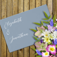 ミニマリストのダスティ結婚ブルー