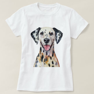 ミニマリストのダルマインスパイアート犬 Tシャツ