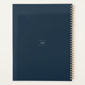 ミニマリストのダークブルー(週刊) | 毎月 プランナー手帳 (裏面)