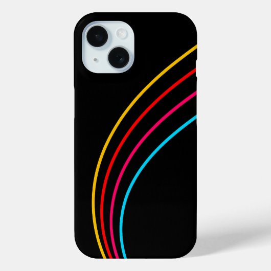 ミニマリストのネオンストライプ Case-Mate iPhoneケース (裏面)