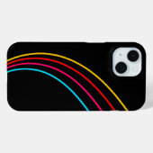 ミニマリストのネオンストライプ Case-Mate iPhoneケース (裏面 (横))