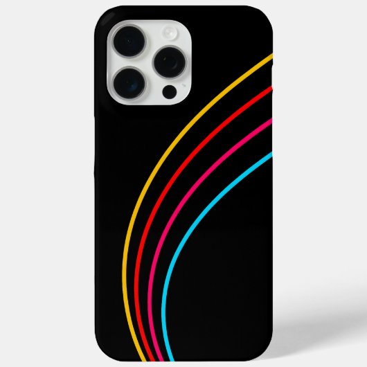 ミニマリストのネオンストライプ Case-Mate iPhoneケース (裏面)