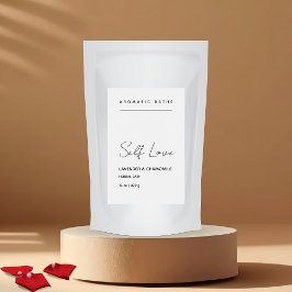 ミニマリストのハーブ風呂ラベル フードラベル