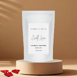 ミニマリストのハーブ風呂ラベル フードラベル