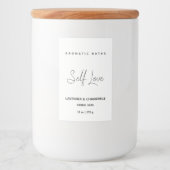 ミニマリストのハーブ風呂ラベル フードラベル (正面)