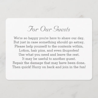 ミニマリストのバスケットサイン 招待状