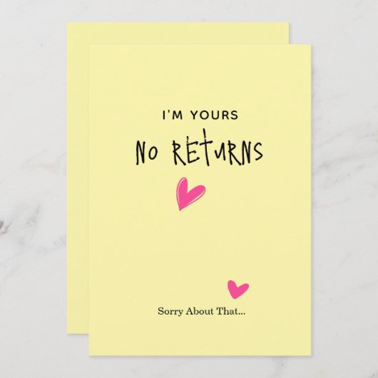 ミニマリストのバレンタインカード - ロマンチックでエレガント！ シーズンカード (正面/裏面)