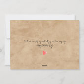 ミニマリストのバレンタインデーカップル愛する写真 シーズンカード (裏面)