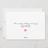 ミニマリストのバレンタインデーカップル愛uフォトグレー シーズンカード (裏面)