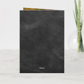 ミニマリストのバレンタインデー夫婦ラブフォトブラック カード (裏面)