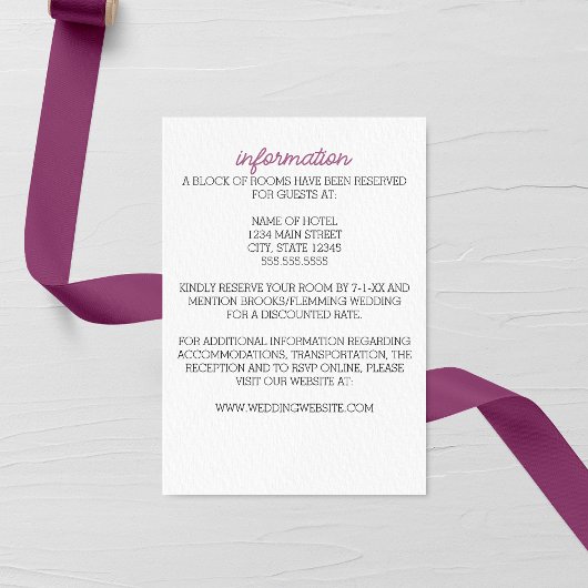 ミニマリストのパープルア結婚スターのエンクロージャカード エンクロージャーカード