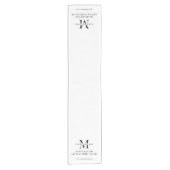 ミニマリストのビジネスモノグラムブランドプロモーション ショートテーブルランナー (正面)