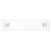 ミニマリストのビジネスモノグラムブランドプロモーション ショートテーブルランナー (横)