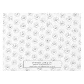 ミニマリストのビジネスロゴのプロモーションのトレードショー テーブルクロス (正面(横))