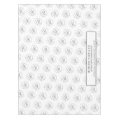 ミニマリストのビジネスロゴのプロモーションのトレードショー テーブルクロス (正面)