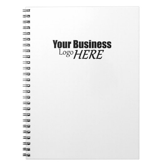 ミニマリストのビジネスロゴはこちらのノートブック ノートブック (正面)