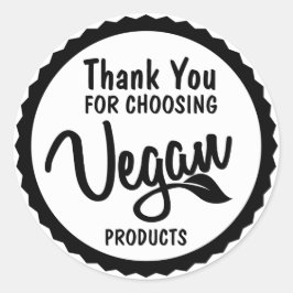 ミニマリストのビーガン製品買に感謝 ラウンドシール