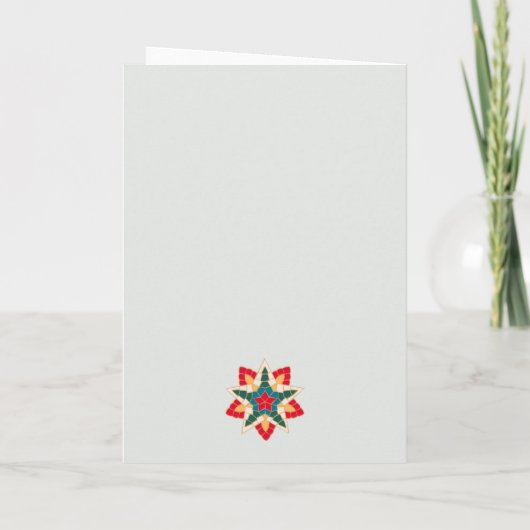 ミニマリストのフィリピンランタンライトクリスマスカード プログラム (裏面)