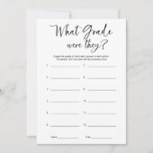 ミニマリストのブライダルシャワー 招待状 (正面)