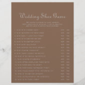 ミニマリストのブラウン夕べボホ結婚のシューズゲーム (正面)