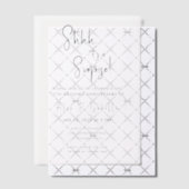 ミニマリストのブラックサプライズ10結婚周年 ベラム紙招待状 (オフセット (招待状))