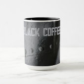 ミニマリストのブラックメタル マグカップ (中央)