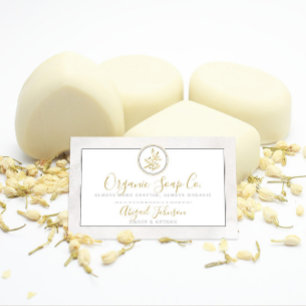 ミニマリストのブラック&金ゴールド手描きアーティザン 名刺