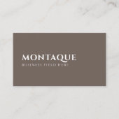 ミニマリストのブランド名 |一音節 |ブラウン 名刺 (正面)