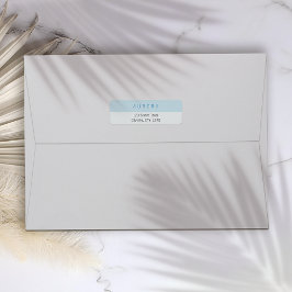 ミニマリストのブルーツートーンの名刺 ラベル